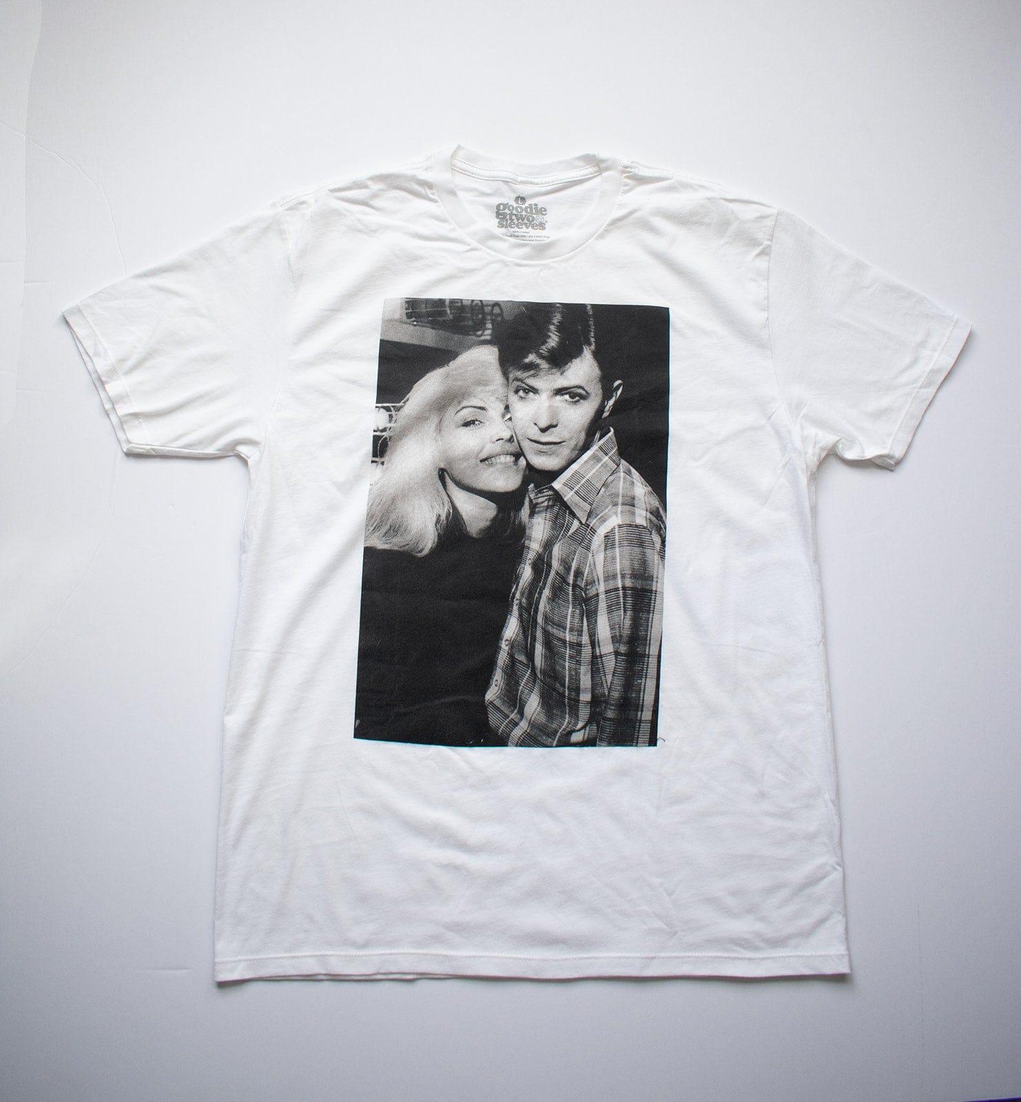 T-shirt Homme Blondie Debbie Harry Mashup Autorisé - Coton 100%, Noir, Ample, Neuf Avec étiquettes